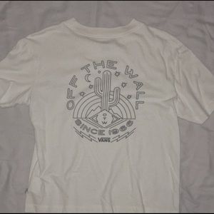 vans graphic tee mock neck